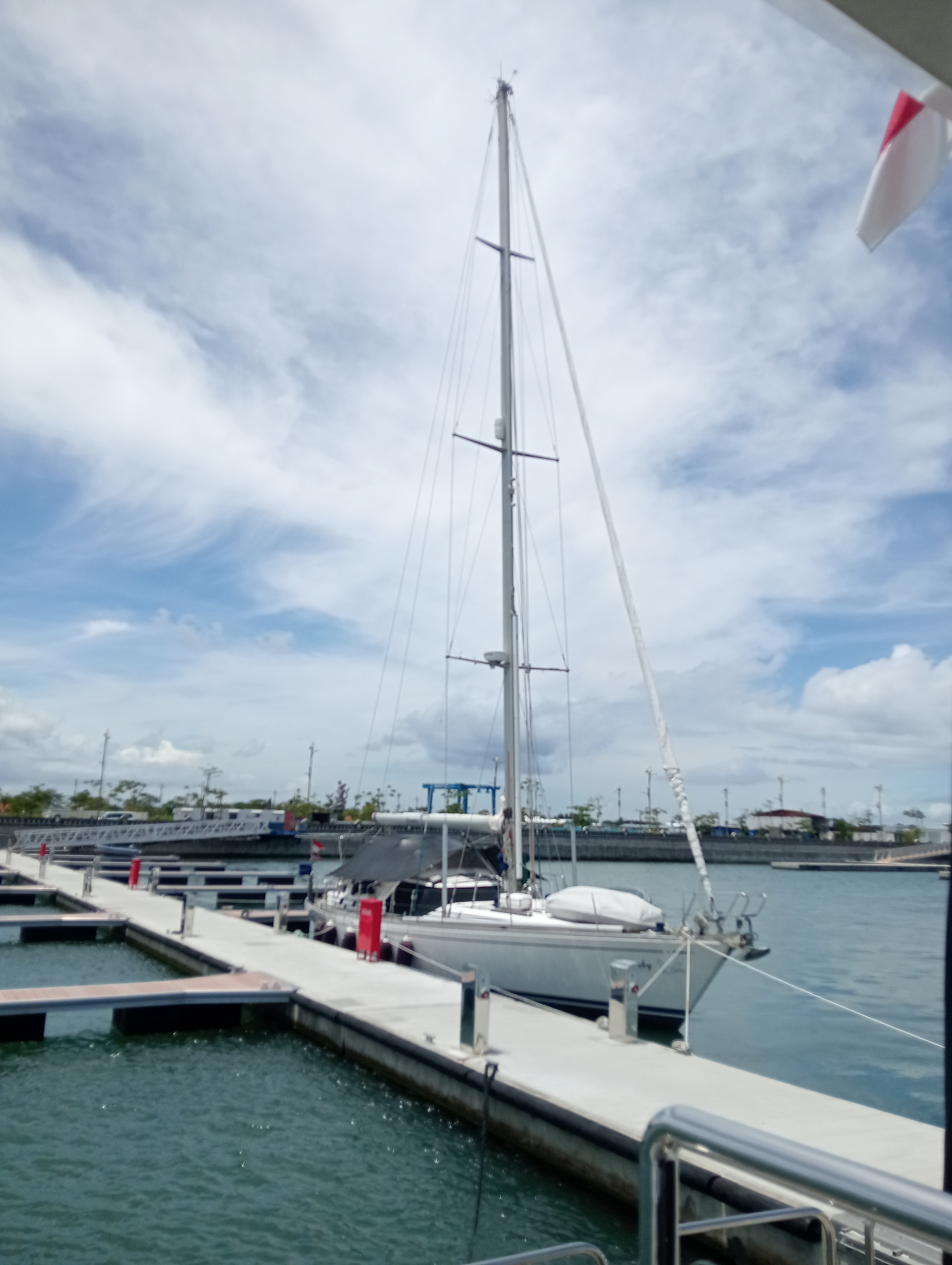 Engineering team maintaining yacht systems